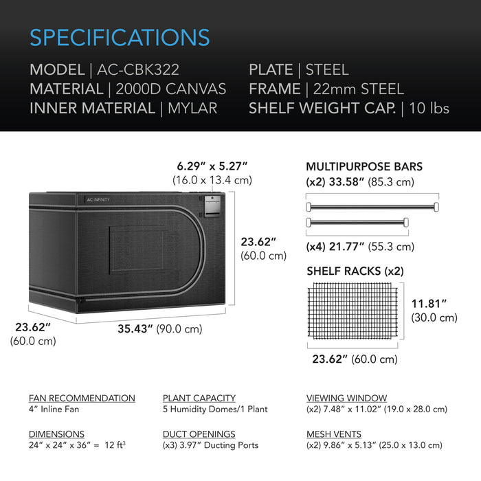 AC Infinity Cloudlab AC-CBK322