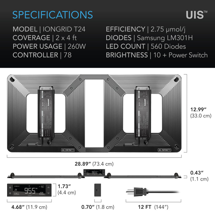 AC Infinity Samsung 2x4 Ft. Coverage AC-IGT24