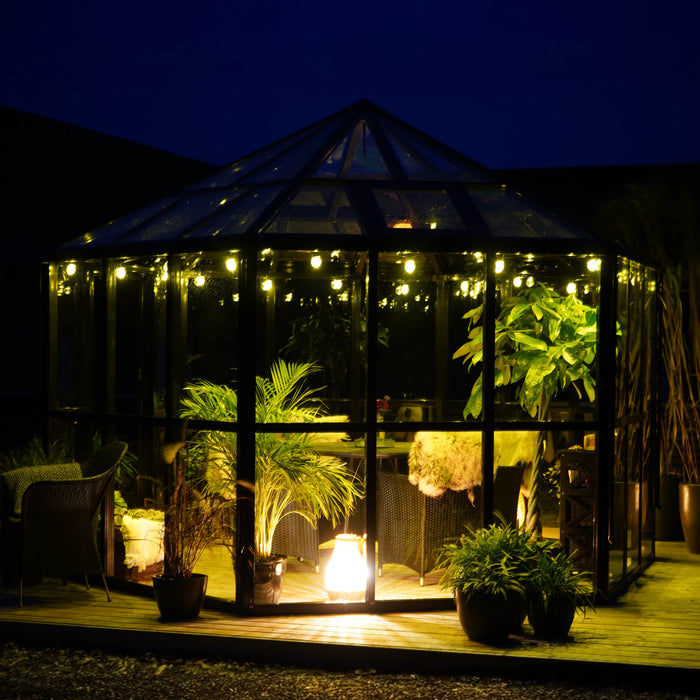 Vego Garden Diamond Pavilion Greenhouse VGHDP1211GLBK