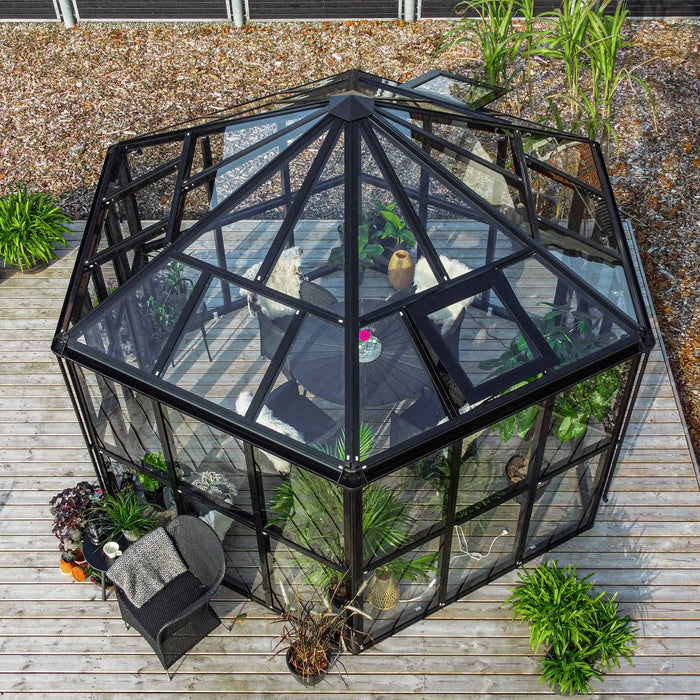 Vego Garden Diamond Pavilion Greenhouse VGHDP1211GLBK
