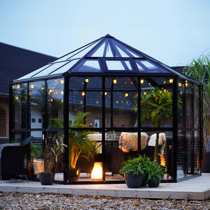 Vego Garden Diamond Pavilion Greenhouse VGHDP1211GLBK