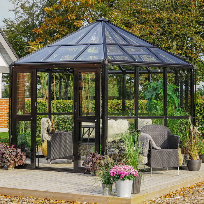 Vego Garden Diamond Pavilion Greenhouse VGHDP1211GLBK
