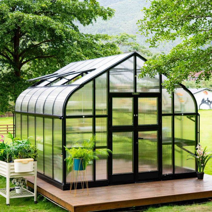 Vego Garden Pacific Greenhouse - 10.5ft Wide VGHP1012PCBK