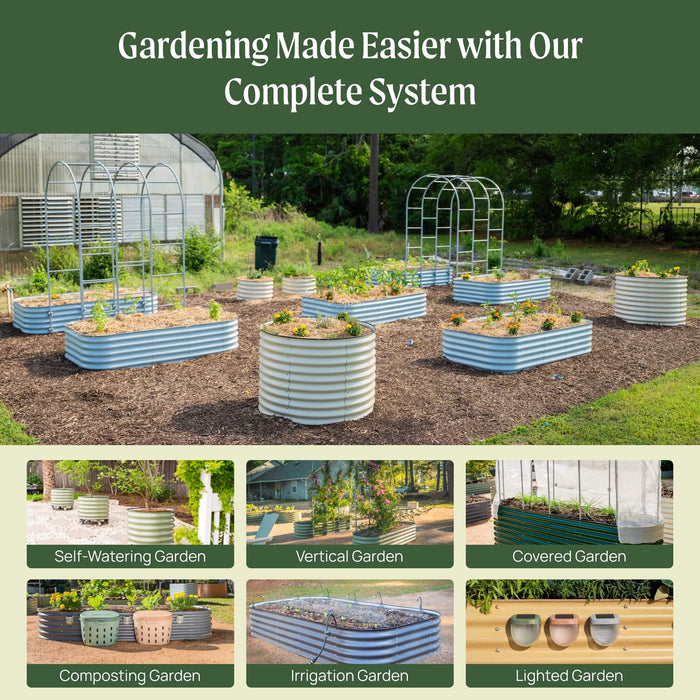 Vego Garden 4-Pack 32"Extra Tall Modular Raised Garden Bed Kit VG-1001